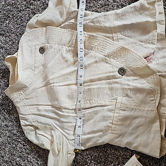 STUNNING FREE PEOPLE ASYMMETRICAL BOHO RUFFLE JACKET - Picture 6 of 10